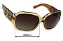 Sunglass Fix Replacement Lenses for Salvatore Ferragamo 2169-B-A - 60mm Wide 
