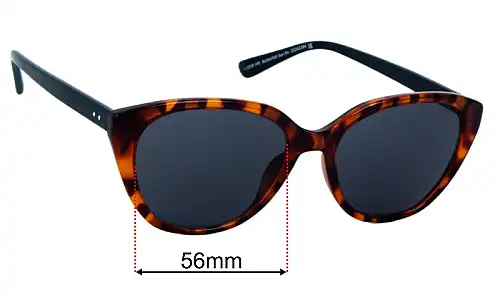 Specsavers Butterfish Sun Rx  Lentes de Repuesto 56mm wide 