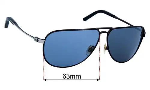 Spy Optic Wilshire Replacement Lenses 63mm wide 