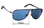 Sunglass Fix Replacement Lenses for Spy Optic Wilshire - 63mm Wide 