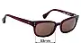 Sunglass Fix Replacement Lenses for Sun Buddies Amber - 53mm Wide 
