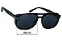Sunglass Fix Replacement Lenses for Tom Ford Rosco TF1022 - 58mm Wide 