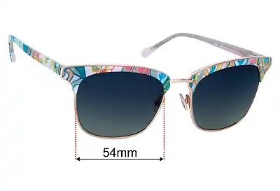 Vera Bradley Jordie Replacement Lenses 54mm wide 