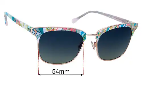 Vera Bradley Jordie Replacement Lenses 54mm wide 