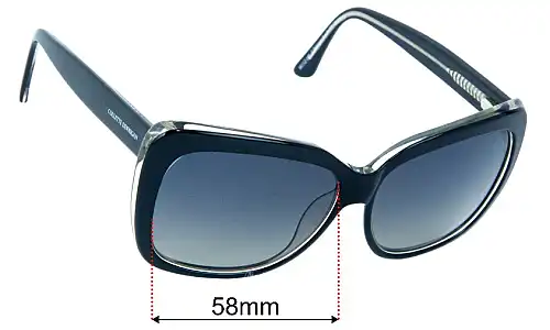 Collette Dinnigan Sun Rx 02 Replacement Lenses 58mm wide 