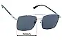 Sunglass Fix Lentes de Repuesto para Gucci GG0610SK - 56mm Wide 