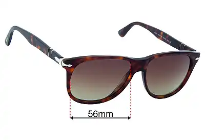Persol 3103-S Lentes de Repuesto 56mm wide 