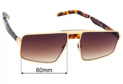 Prada SPR61WS Ersatzgläser 60mm wide 