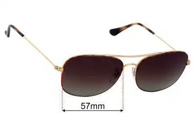 Ray-Ban RB3799 Ersatzgläser 57mm wide 