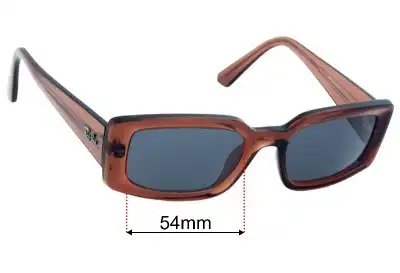Ray-Ban RB4395F Kiliane (Low Bridge Fit) Replacement Lenses 54mm wide 