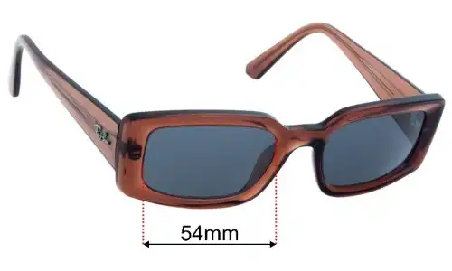 Ray-Ban RB4395F Kiliane (Low Bridge Fit) Replacement Lenses 54mm wide 