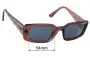 Sunglass Fix Replacement Lenses for Ray-Ban RB4395F Kiliane (Low Bridge Fit) - 54mm Wide 