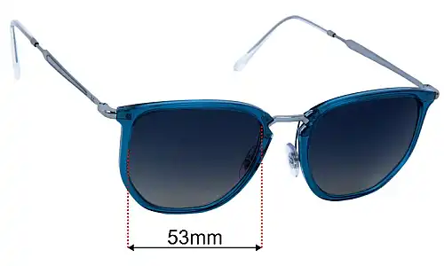 Ray-Ban RB4451 Replacement Lenses 53mm wide 