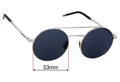 Saint Laurent  SL 210  Replacement Lenses 53mm wide 