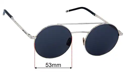 Saint Laurent  SL 210 Replacement Lenses 53mm wide 