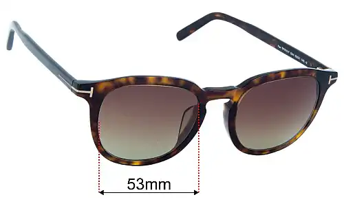 Tom Ford Pax TF816-F Replacement Lenses 51mm wide 