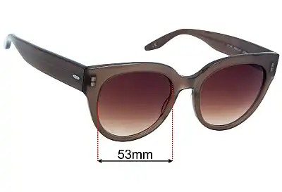 Barton Perreira Syrinx Replacement Lenses 53mm wide 