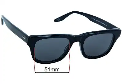 Barton Perreira 007 Thunderball Replacement Lenses 51mm wide 