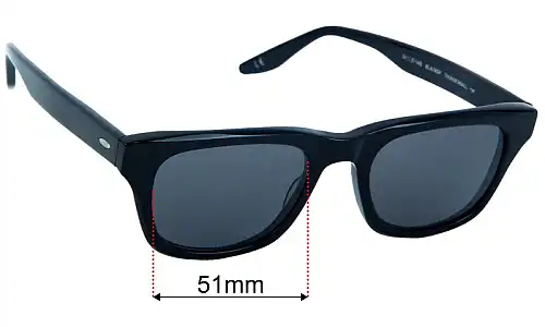 Barton Perreira 007 Thunderball Replacement Lenses 51mm wide 