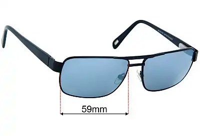 Bill Bass Bosco 28103 Replacement Lenses 59mm wide 