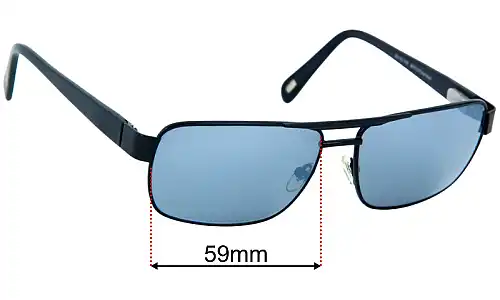 Bill Bass Bosco 28103 Replacement Lenses 59mm wide 
