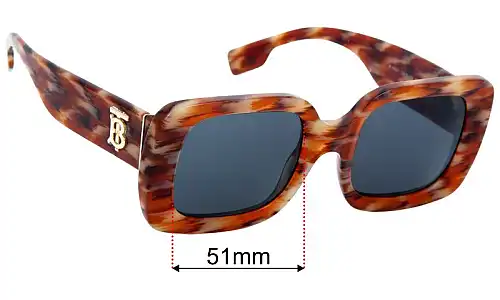 Burberry B 4327 Replacement Lenses 51mm wide 