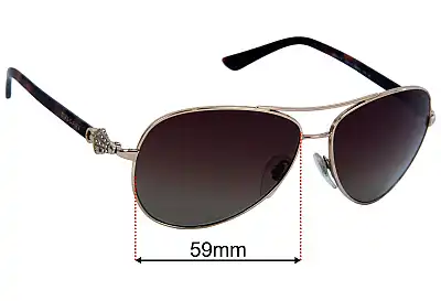 Bvlgari 6073-B Replacement Lenses 59mm wide 