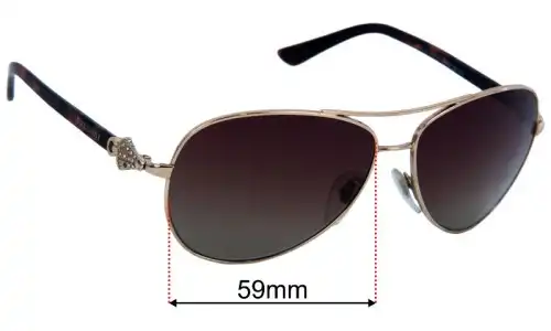 Bvlgari 6073-B Replacement Lenses 59mm wide 