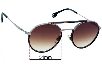 Carrera 208/S Replacement Lenses 54mm wide 