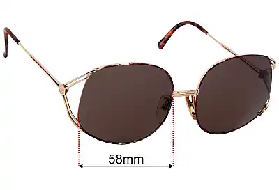 Christian Dior 2590 Replacement Lenses 58mm wide 