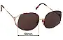 Christian Dior 2590 Replacement Lenses 58mm wide 