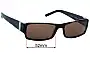 Sunglass Fix Lentes de Repuesto para Coach HC8034 - 52mm Wide 