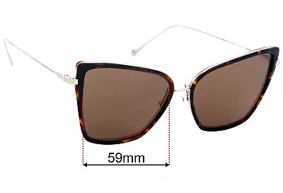Dita Sunbird Replacement Lenses 59mm wide 