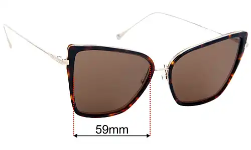 Dita Sunbird Lentes de Repuesto 59mm wide 