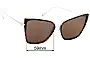 Dita Sunbird Lentes de Repuesto 59mm wide 