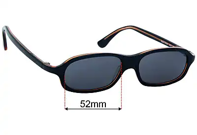 Dolce & Gabbana DG2036 Replacement Lenses 52mm wide 