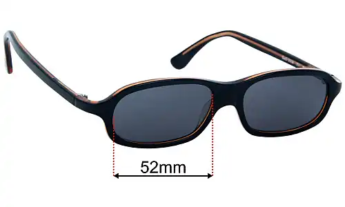 Dolce & Gabbana DG2036 Replacement Lenses 52mm wide 