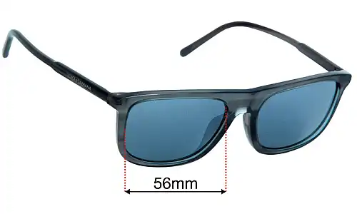 Dolce & Gabbana DG 4542 Replacement Lenses 56mm wide 