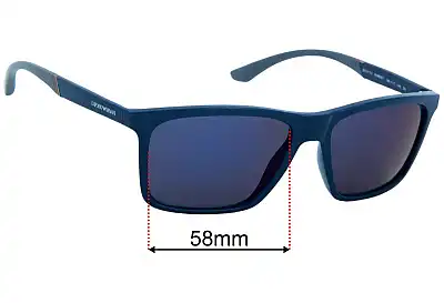 Emporio Armani EA4170 Replacement Lenses 58mm wide 