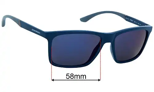 Emporio Armani EA4170 Replacement Lenses 58mm wide 