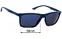 Sunglass Fix Replacement Lenses for Emporio Armani EA4170 - 58mm Wide 