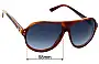 Emporio Armani EA9860/S Replacement Lenses 58mm wide 