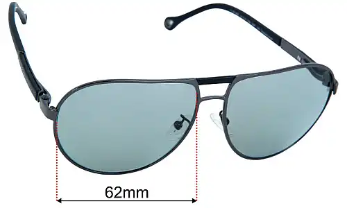 Ermenegildo Zegna SZ 3283 Replacement Lenses - 62mm  