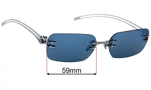Gentle Monster Tetra Replacement Lenses 59mm wide 