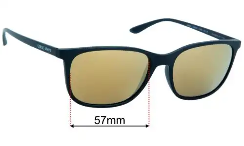 Giorgio Armani AR 8084 Replacement Lenses 57mm wide 
