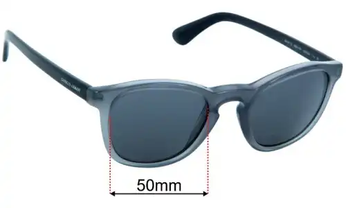 Giorgio Armani AR 8112 Replacement Lenses 50mm wide 