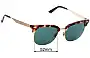 Gucci GG2273/S Verres de Remplacement 52mm wide 