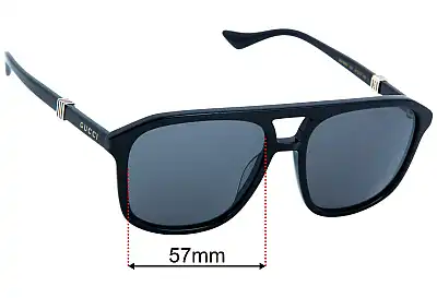 Gucci GG1494S Lentes de Repuesto 57mm wide 