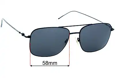 Hugo Boss 1310/S Replacement Lenses 58mm wide 