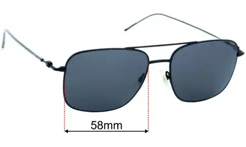 Hugo Boss 1310/S Replacement Lenses 58mm wide 